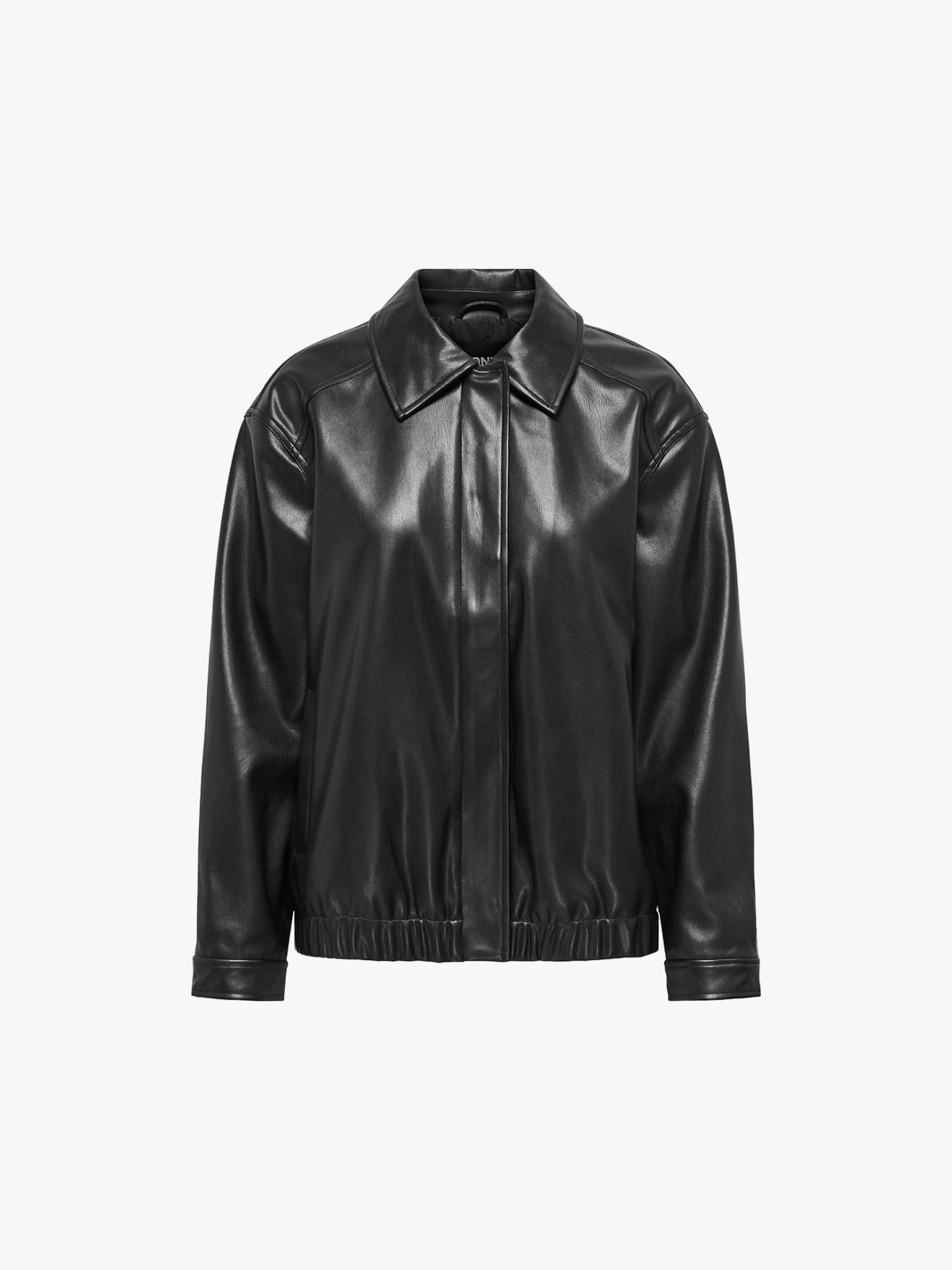 Casaco Bomber em Pele Sinttica