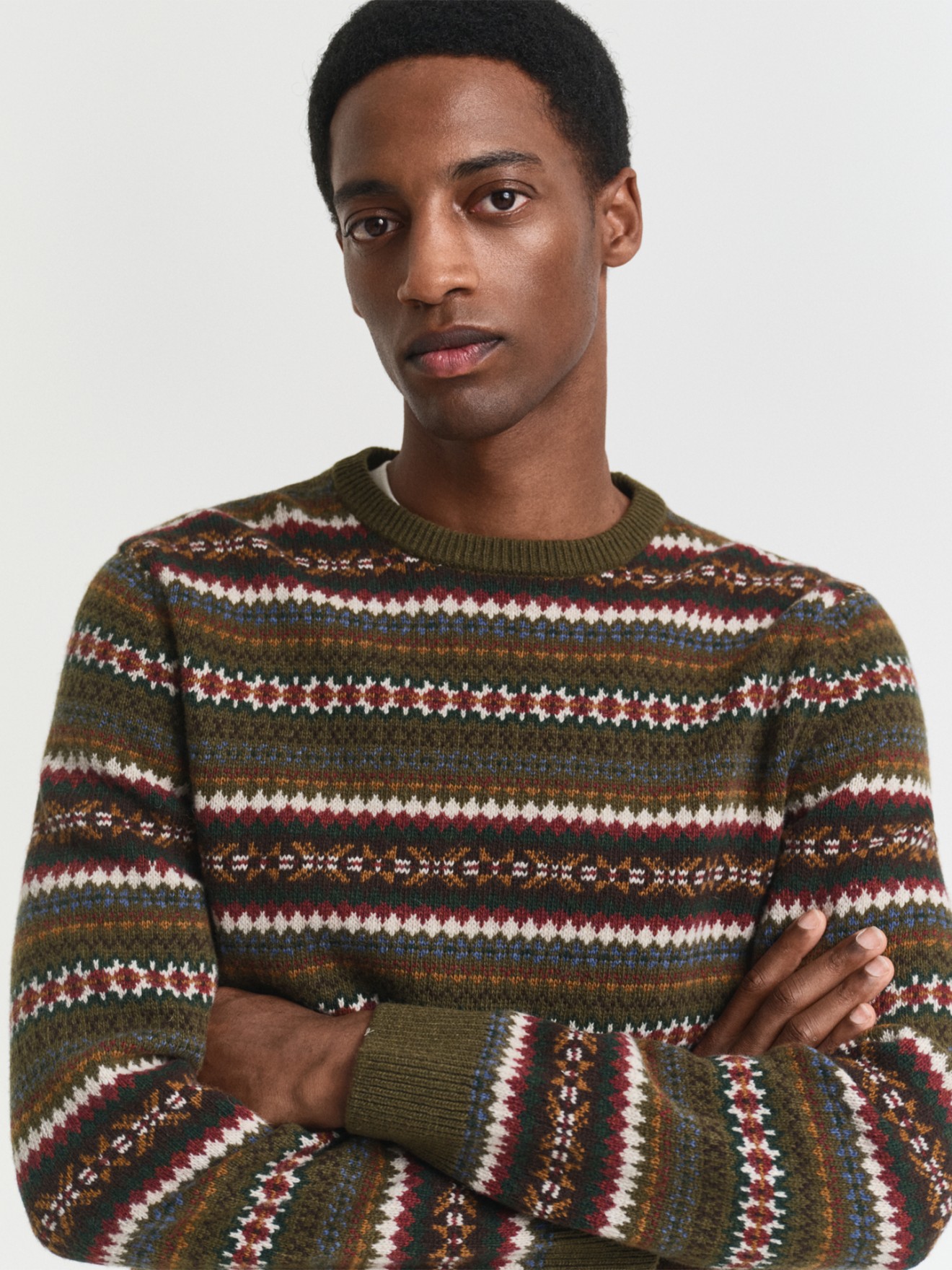 Camisola de Malha com Padro Geomtrico