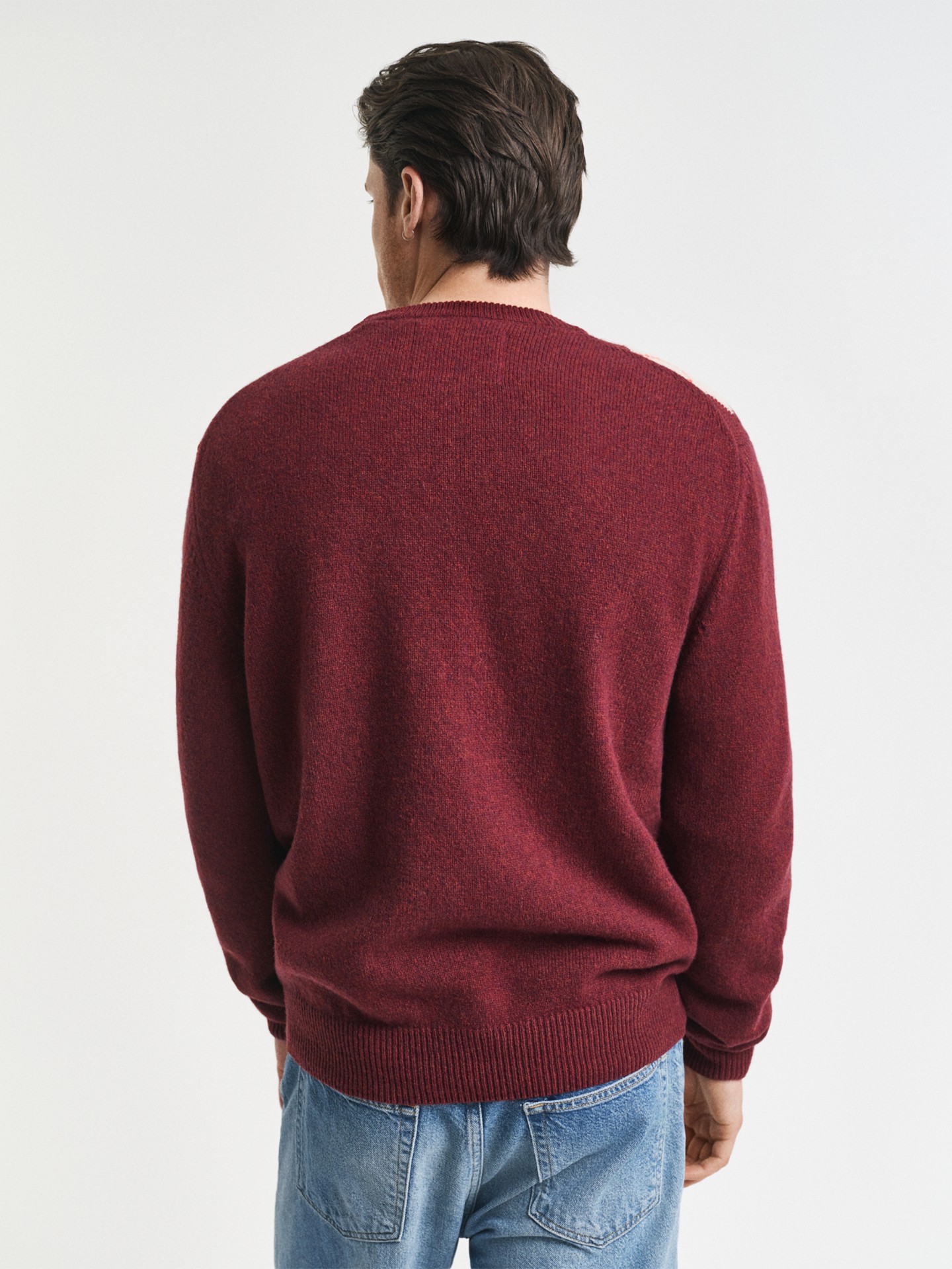 Camisola de Malha com Padrão Losango