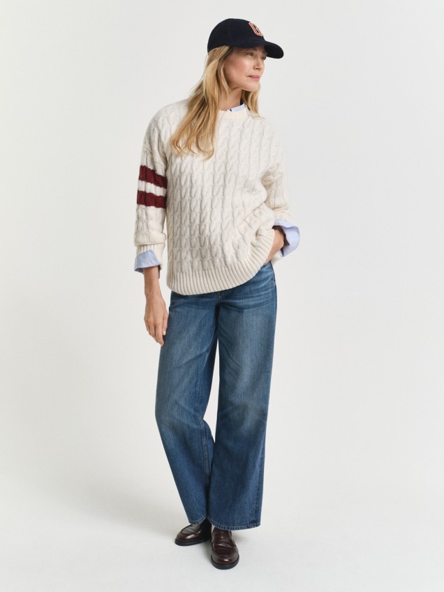 Camisola de Malha Trançada