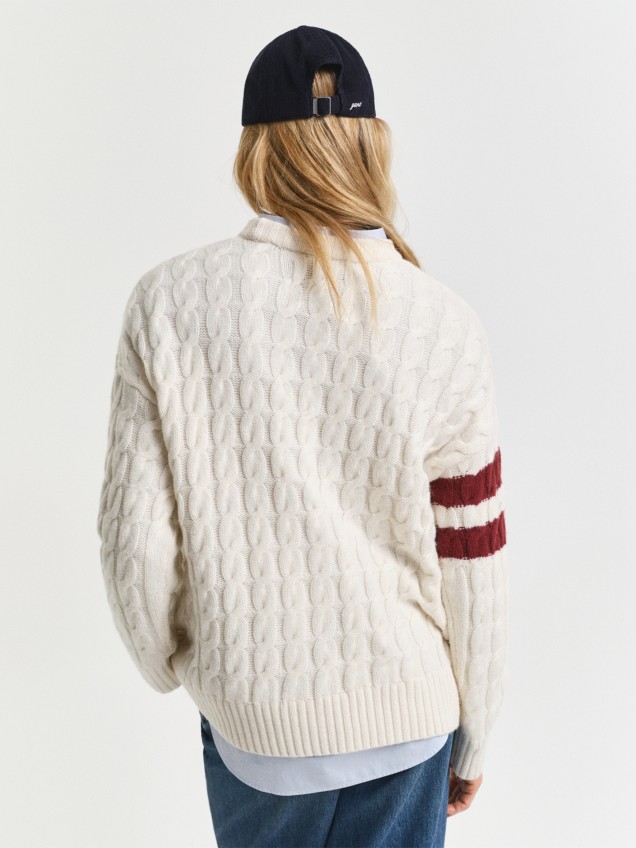 Camisola de Malha Trançada