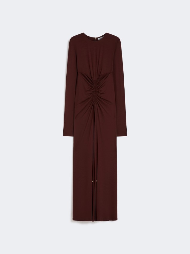 Vestido com Detalhe Franzido Doppia