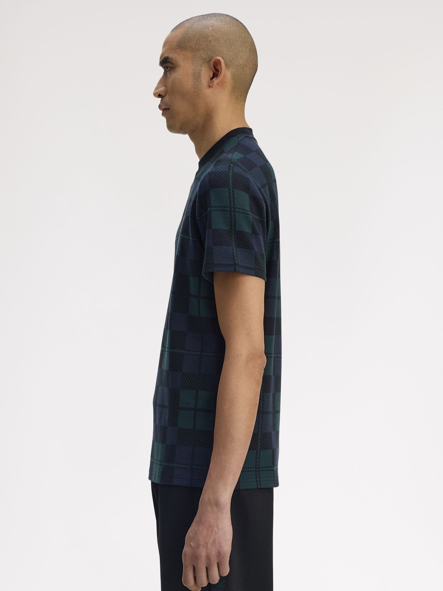 T-shirt com Padrão Tartan M1757