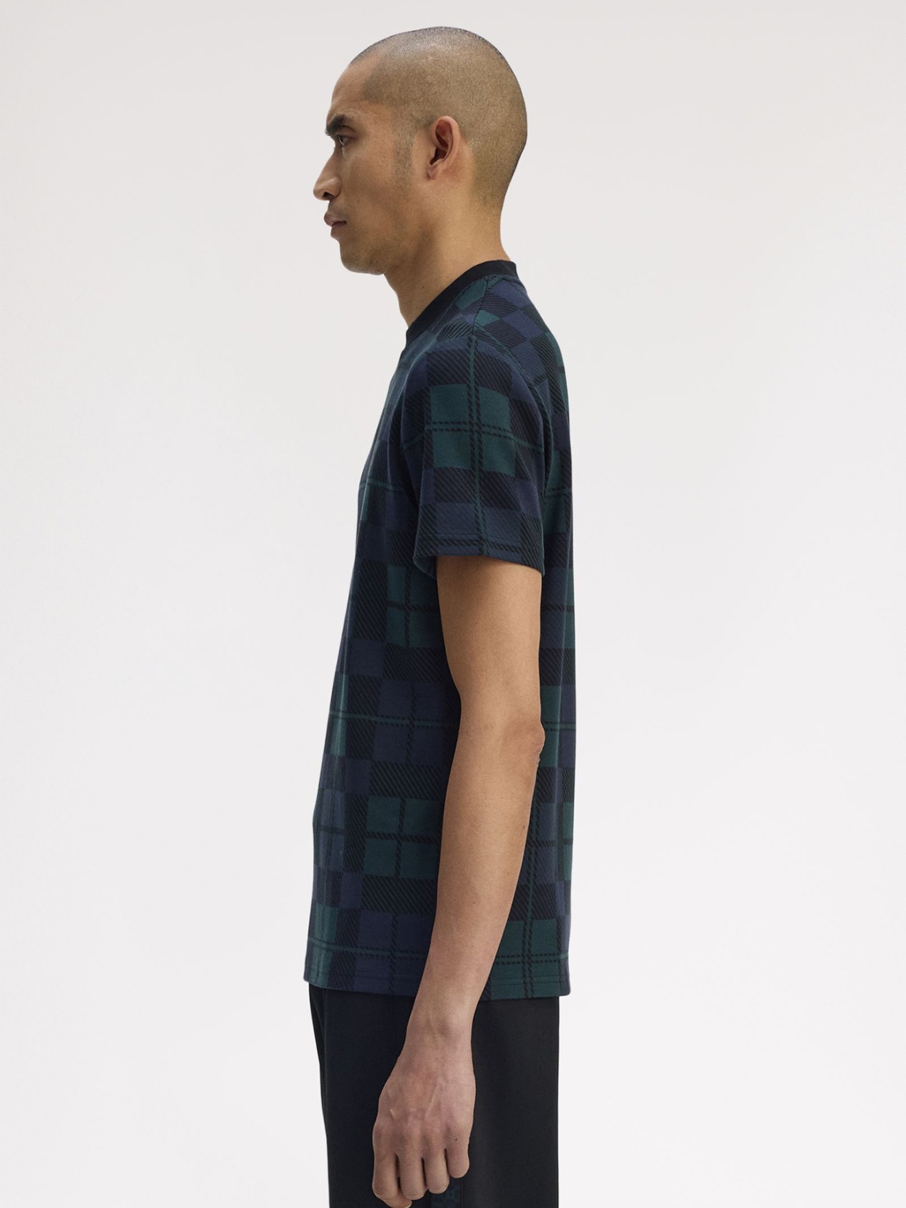 T-shirt com Padrão Tartan M1757