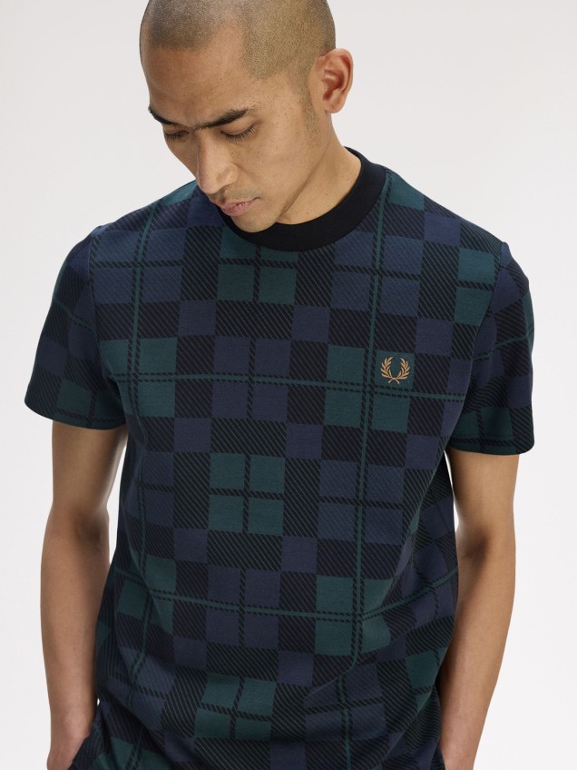 T-shirt com Padrão Tartan M1757