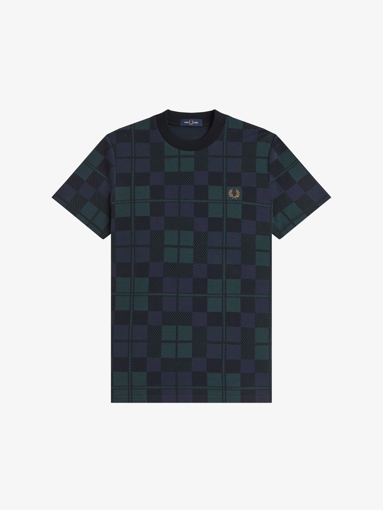 T-shirt com Padr�o Tartan M1757
