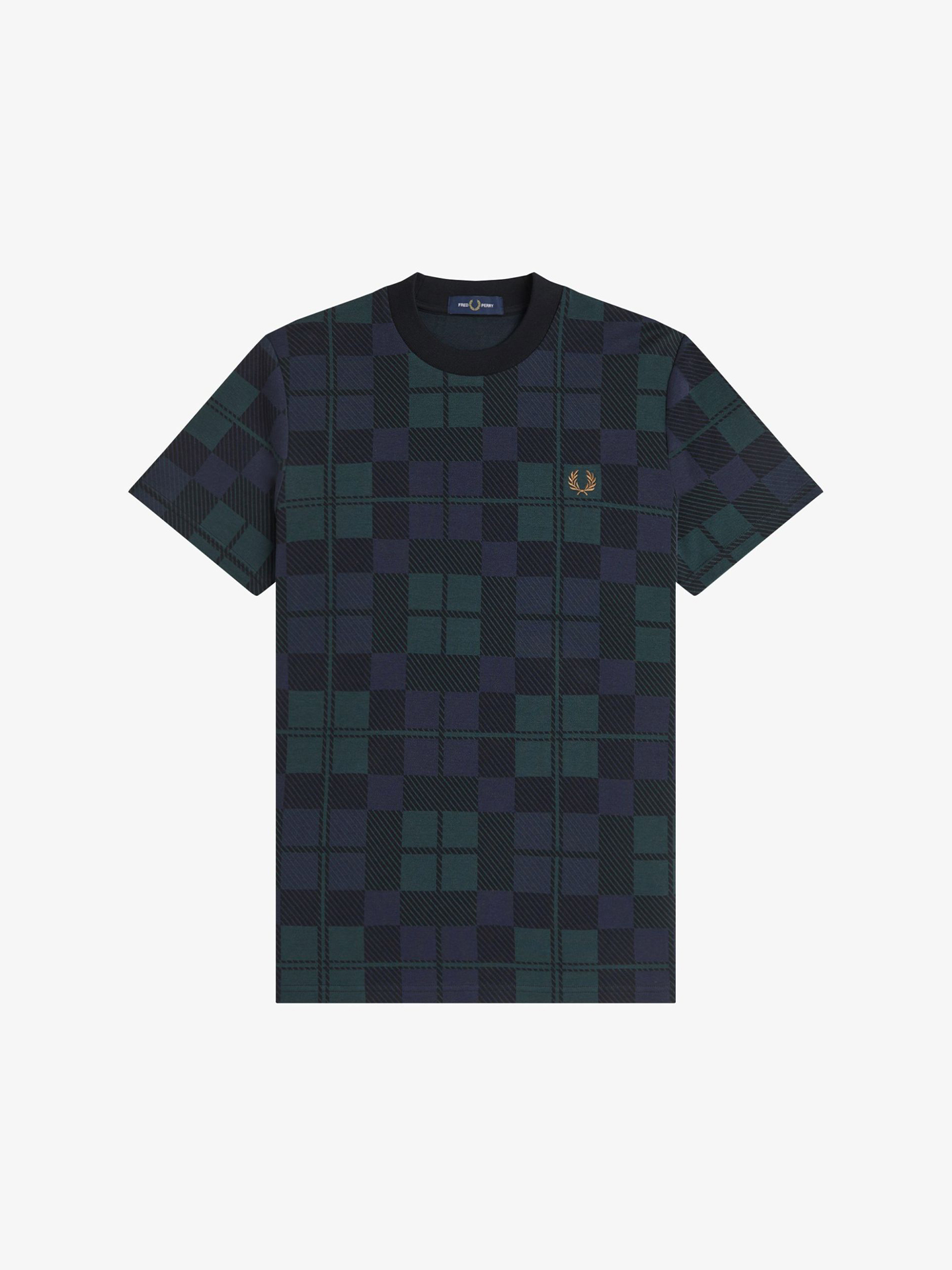 T-shirt com Padrão Tartan M1757