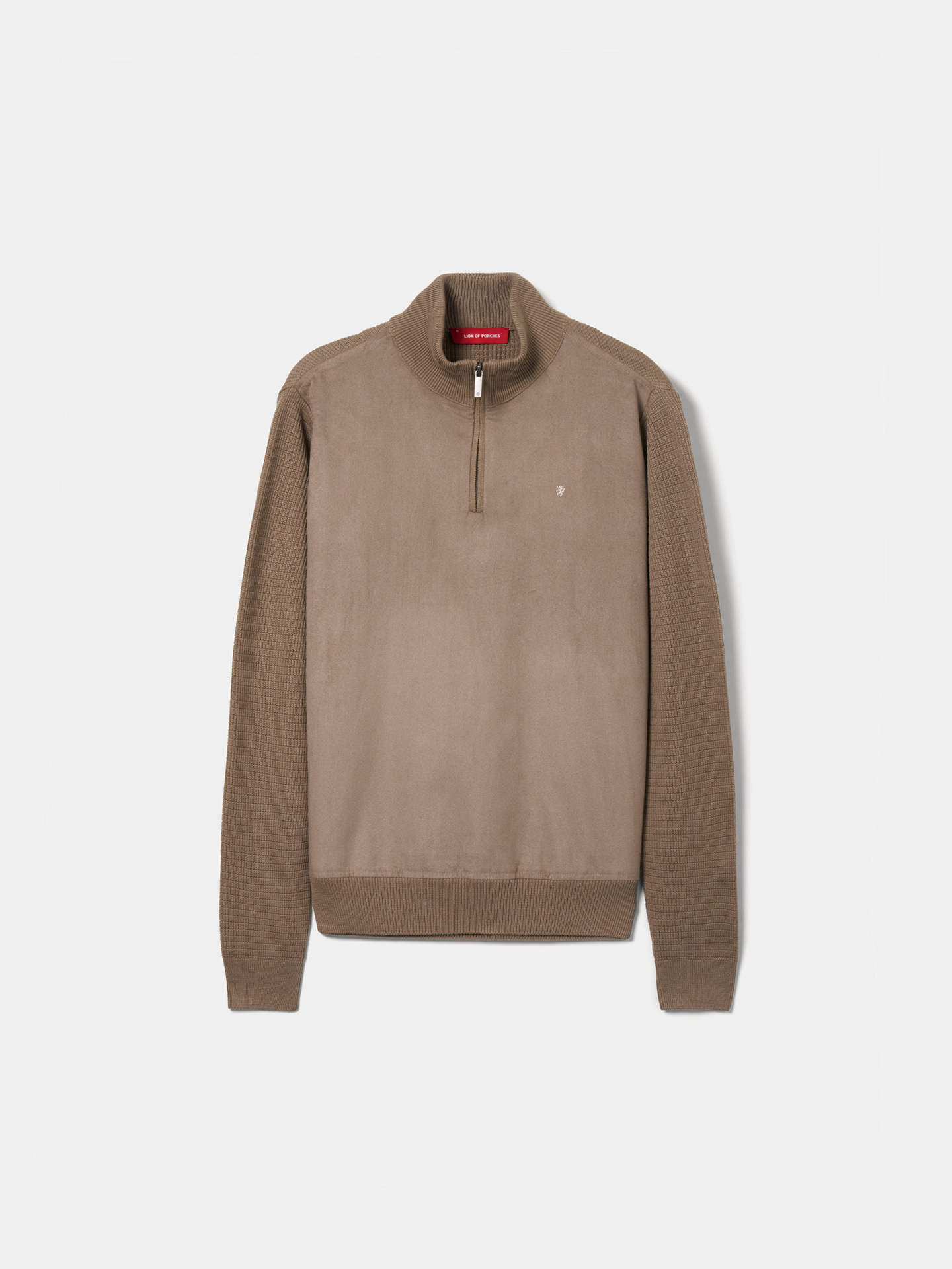 Camisola de Malha Combinada com Fecho