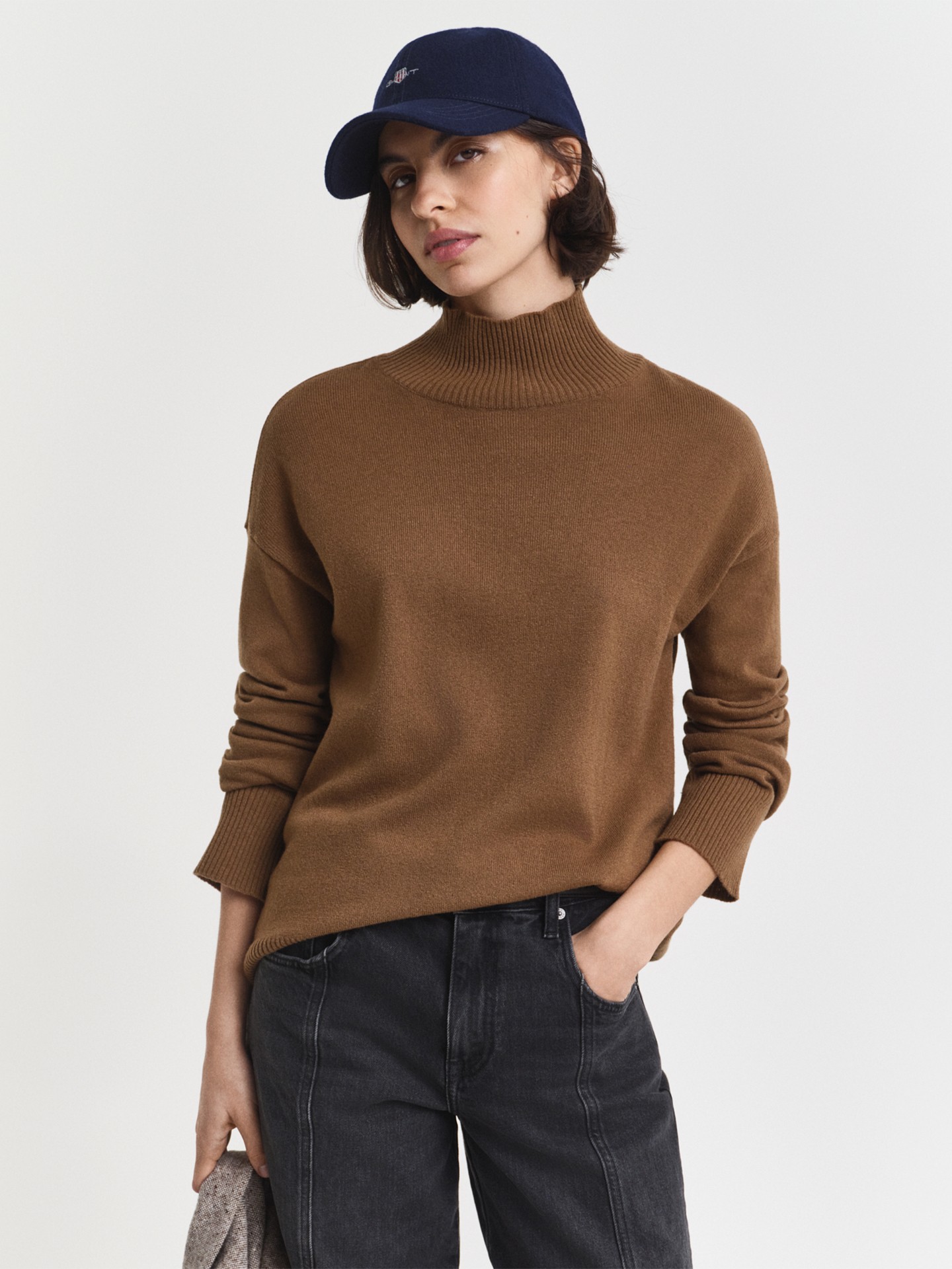 Camisola de Malha com Gola Alta