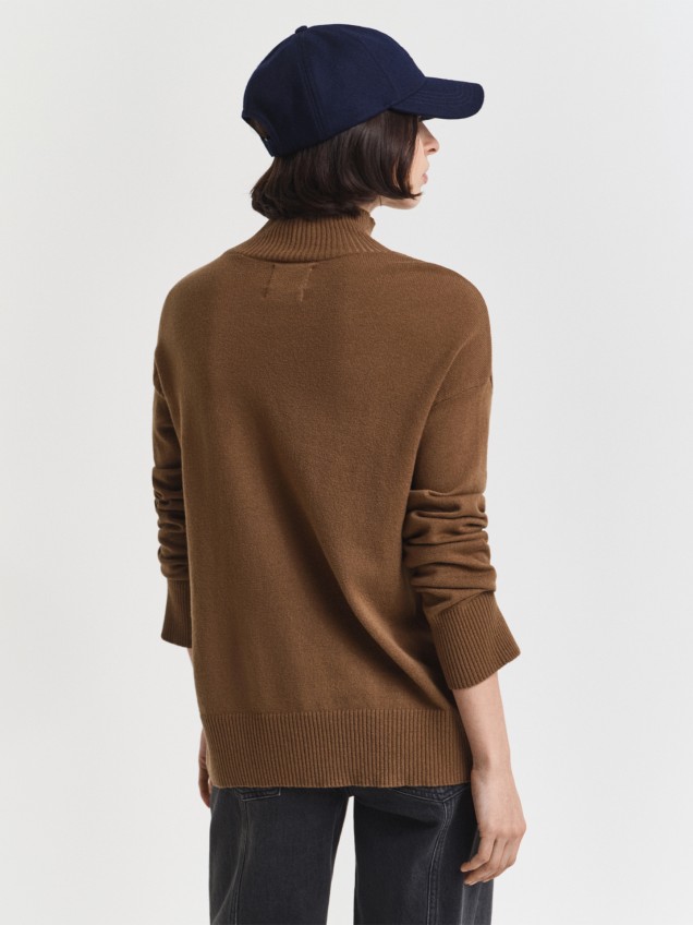 Camisola de Malha com Gola Alta