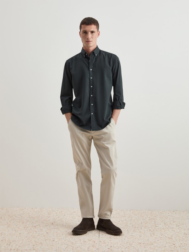 Camisa de Algodão Regular Fit