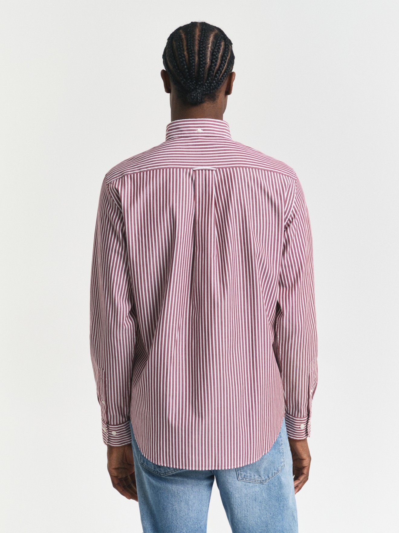 Camisa Regular Fit Striped Poplin