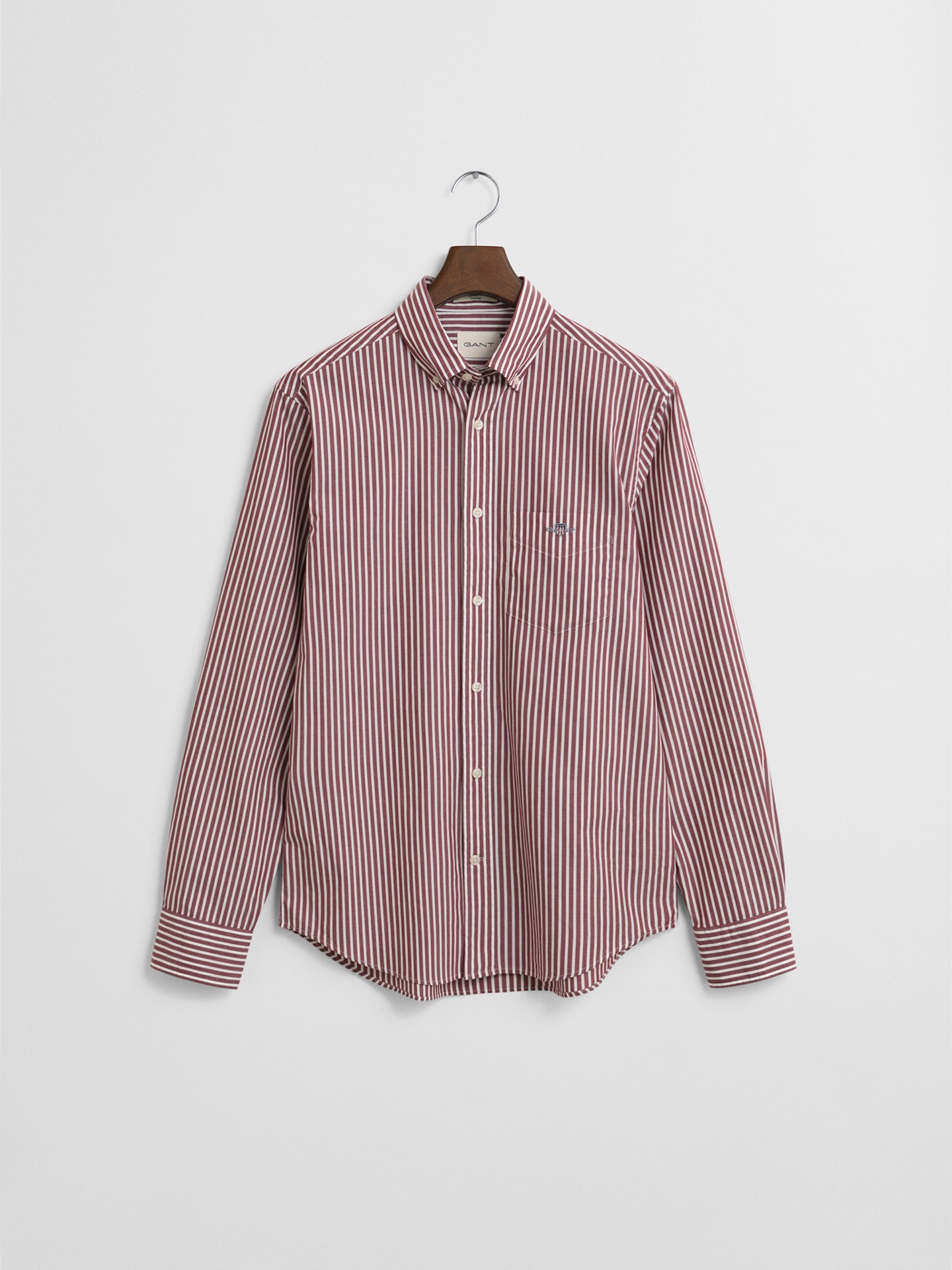 Camisa Regular Fit Striped Poplin