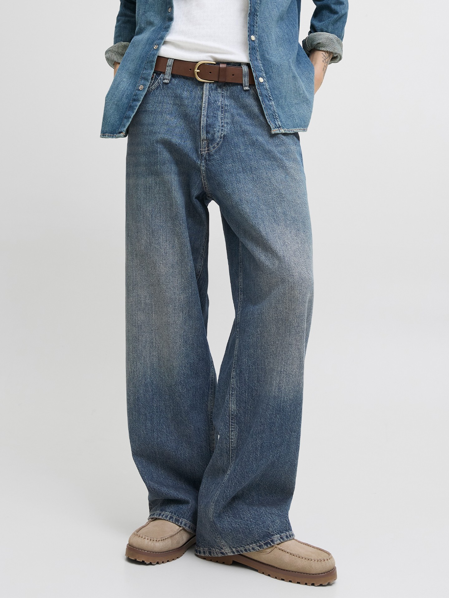 Calças de Ganga Wide Fit