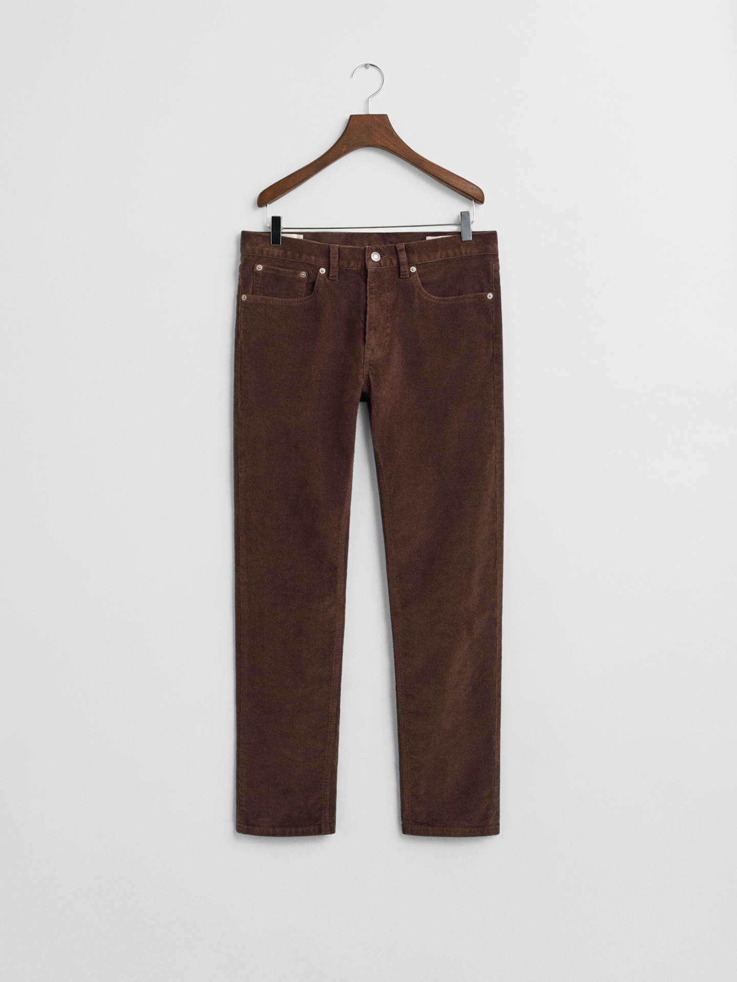 Calças de Ganga em Bombazine Slim Fit