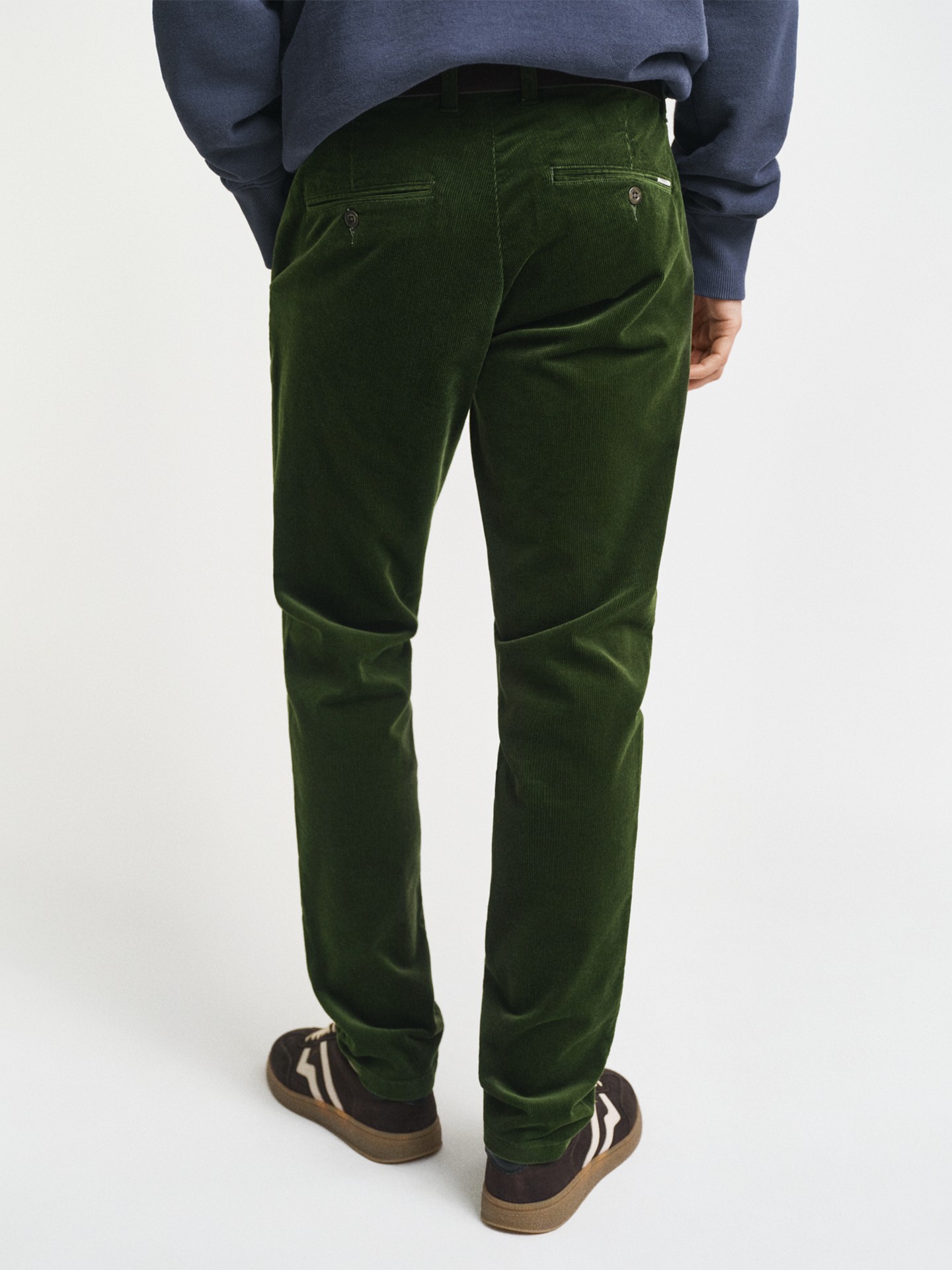 Calças de Bombazina Slim Fit