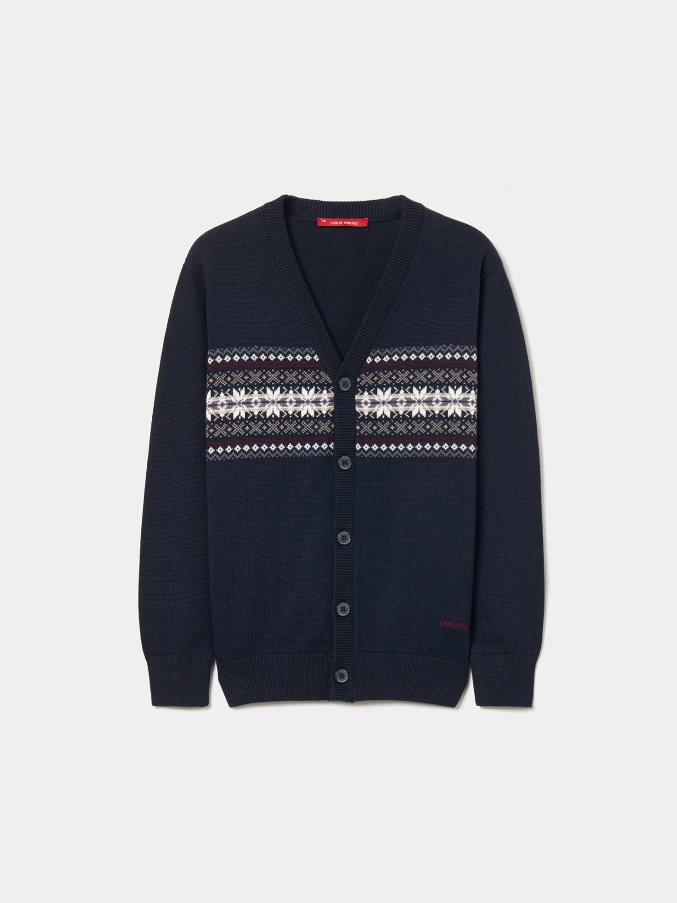 Casaco de Malha com Padro Jacquard