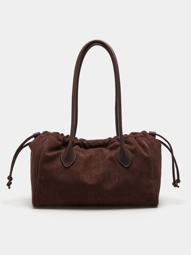 Mala Tote com Efeito Camurça