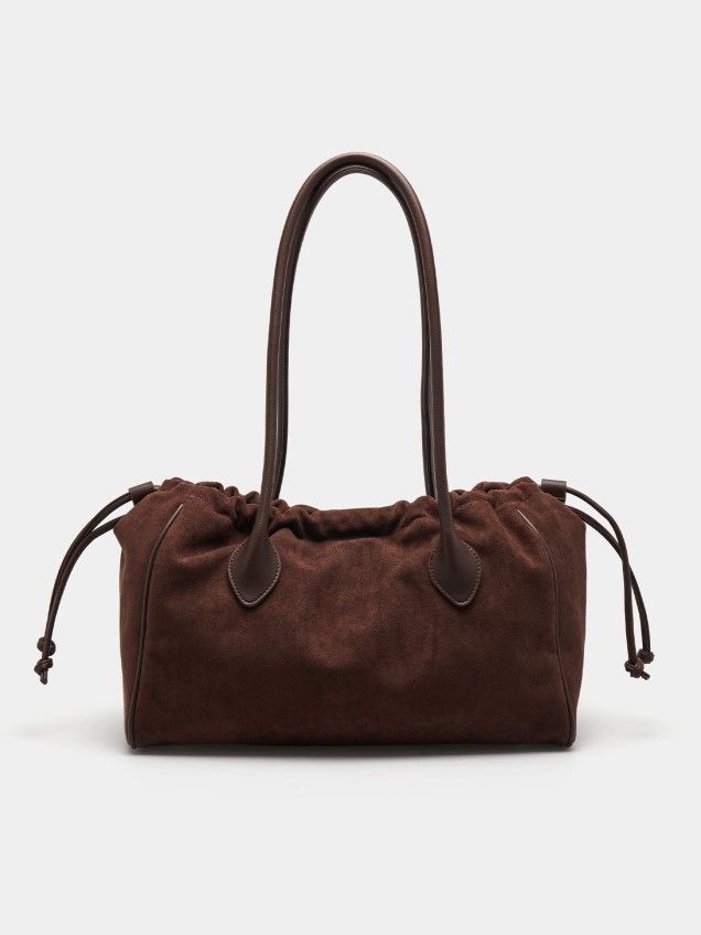 Mala Tote com Efeito Camurça