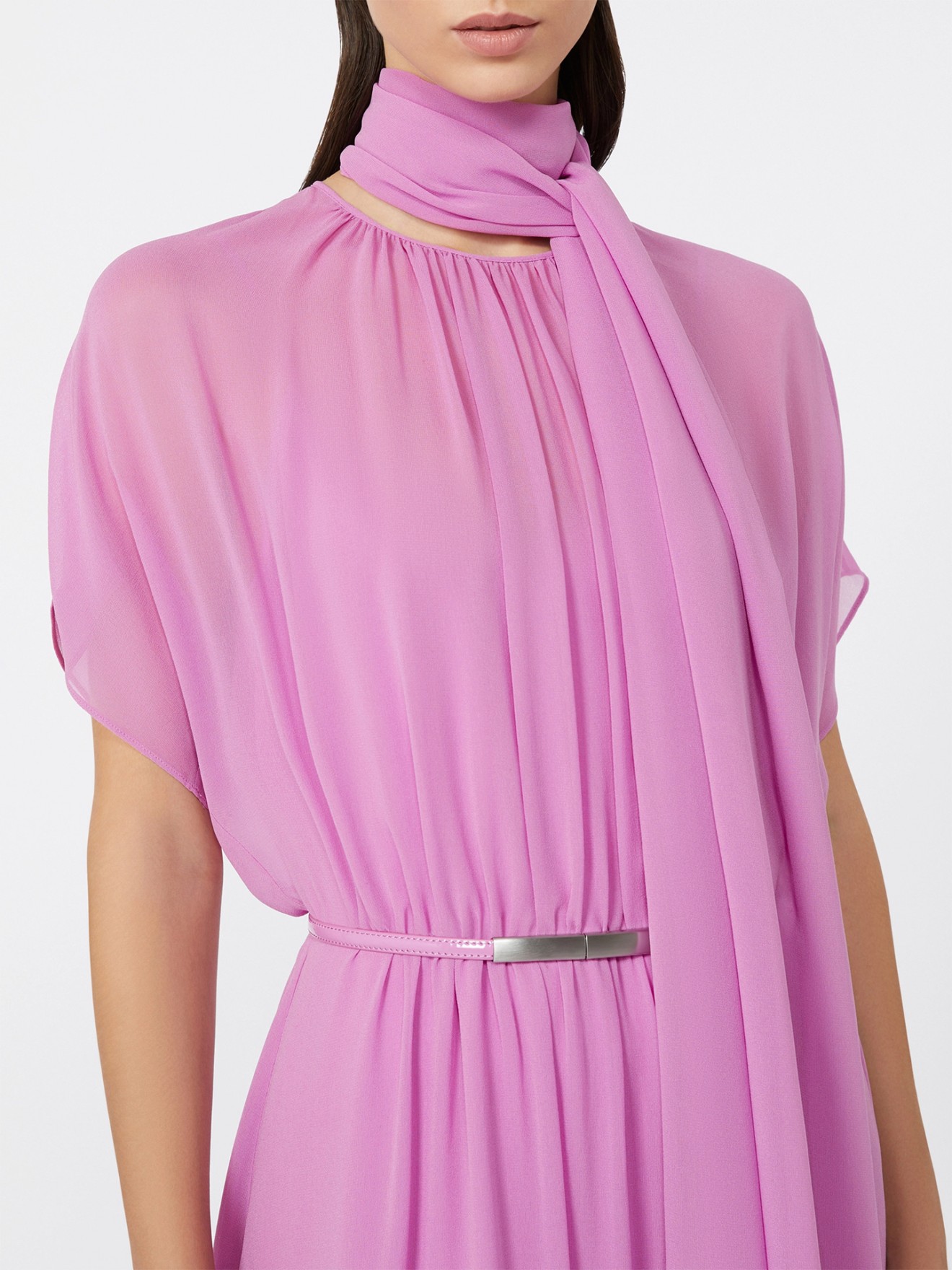 Vestido de Cerimónia de Seda Pineta