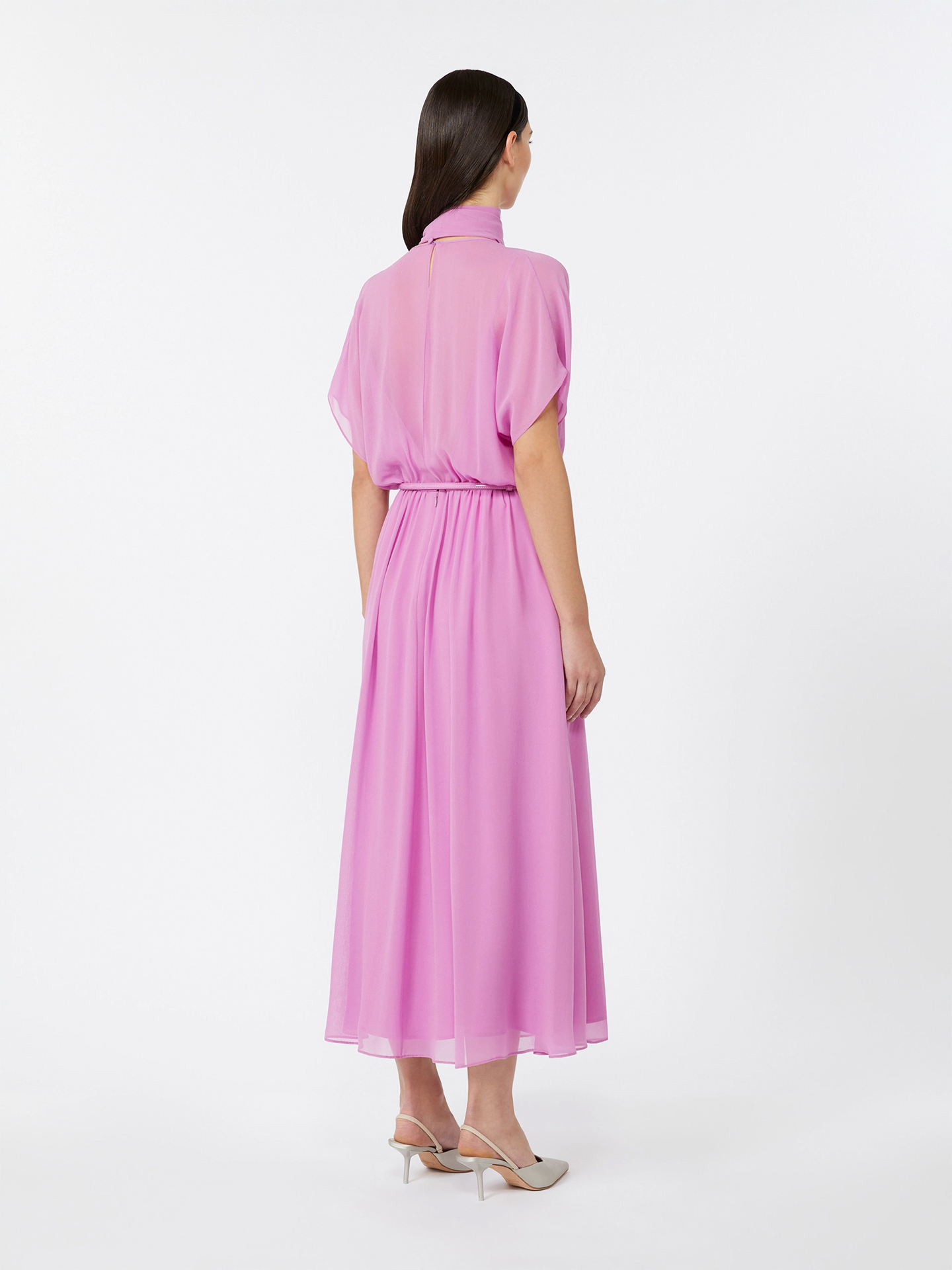 Vestido de Cerimónia de Seda Pineta