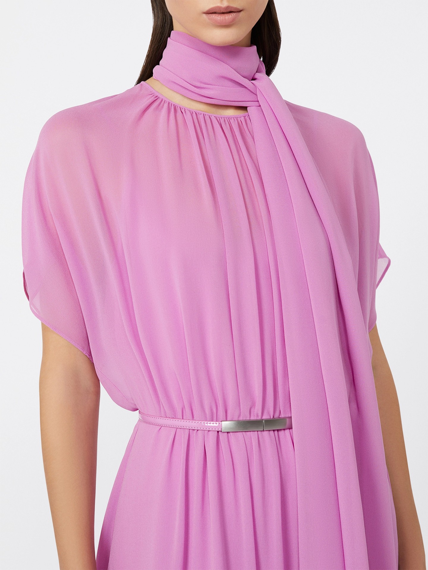 Vestido de Cerimónia de Seda Pineta