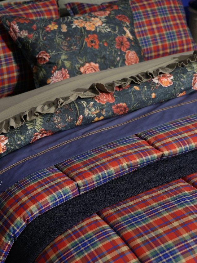 Edredão Decorativo Vilaflor Xadrez