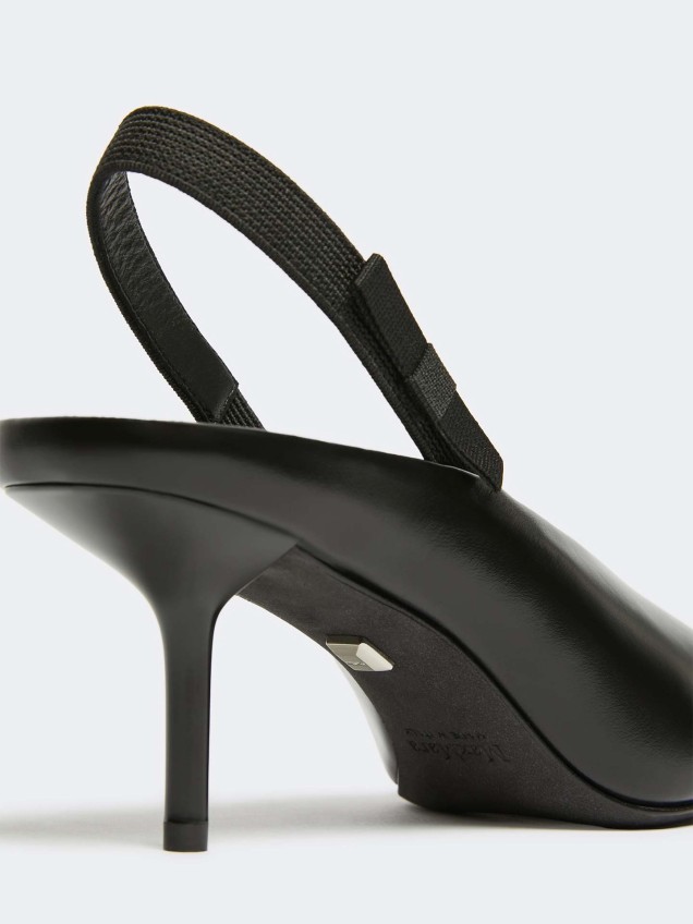 Sapatos Slingback em Pele Bowslingy