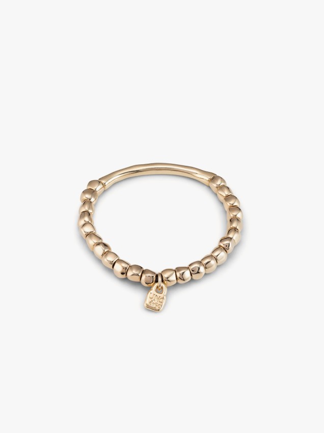 Pulseira de Contas com Barra Central