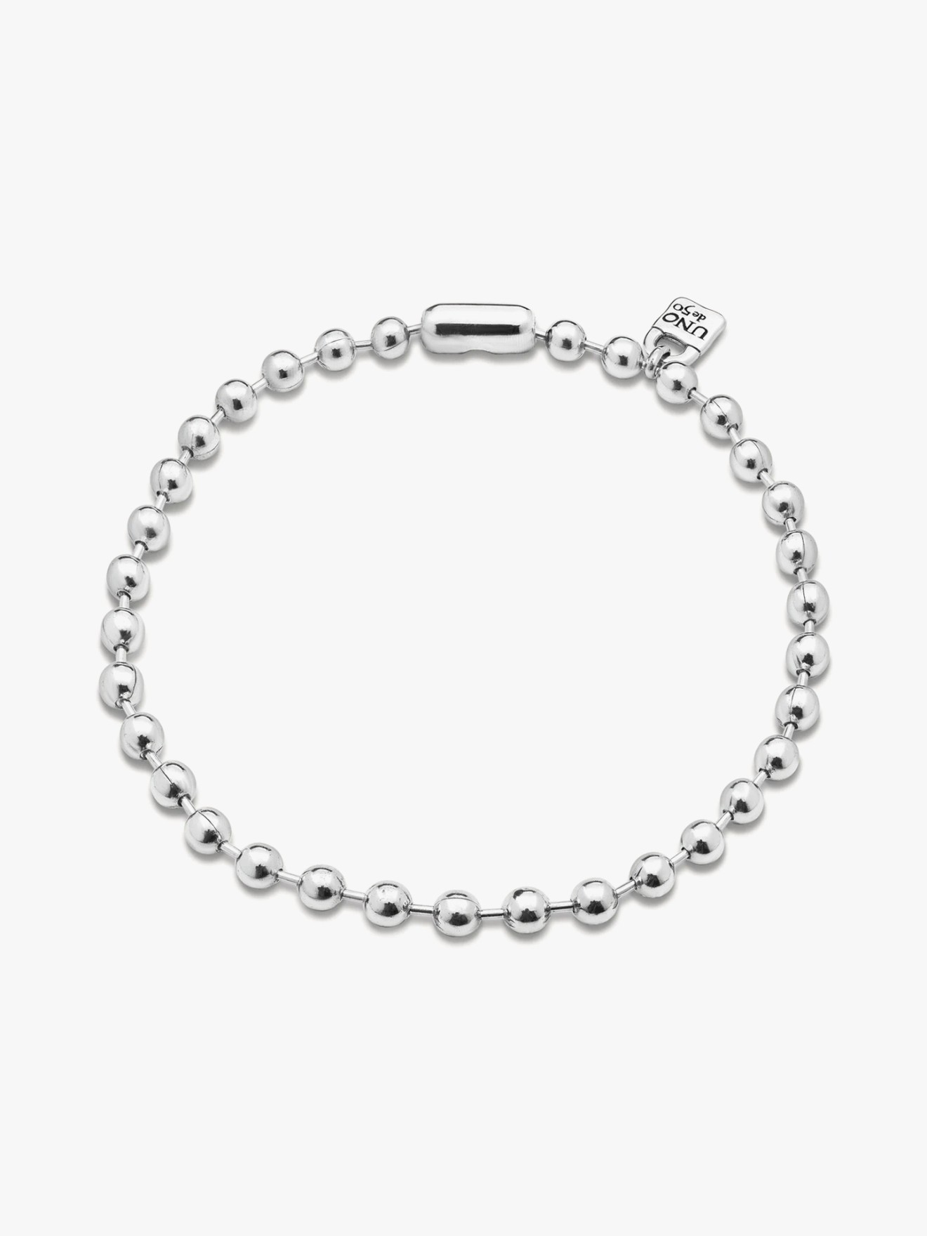 Colar Curto com Contas e Pendente Cadeado