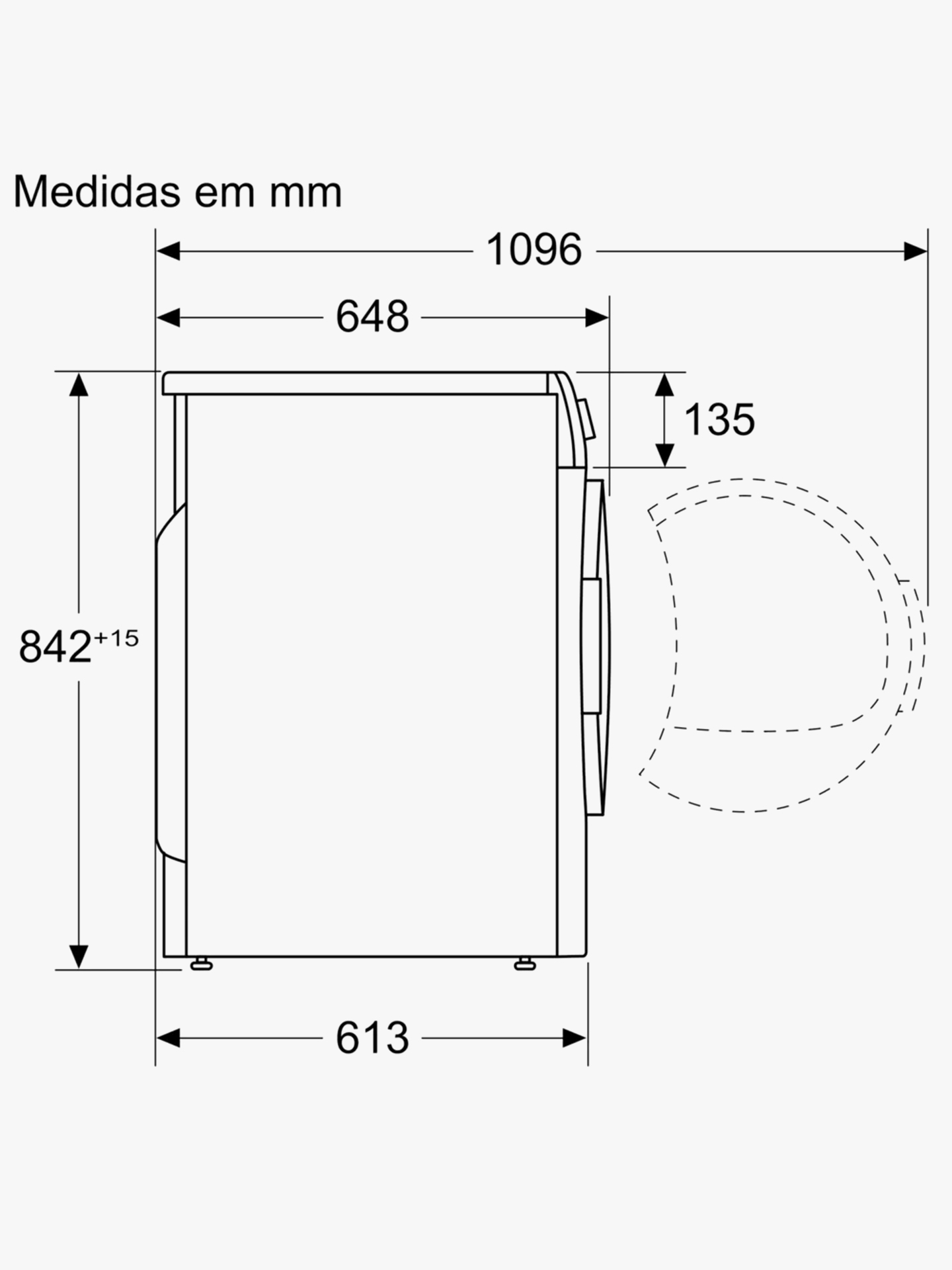 Máquina de Secar Roupa de Bomba de Calor Serie 4 8 kg