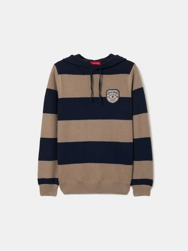 Camisola de Malha com Capuz