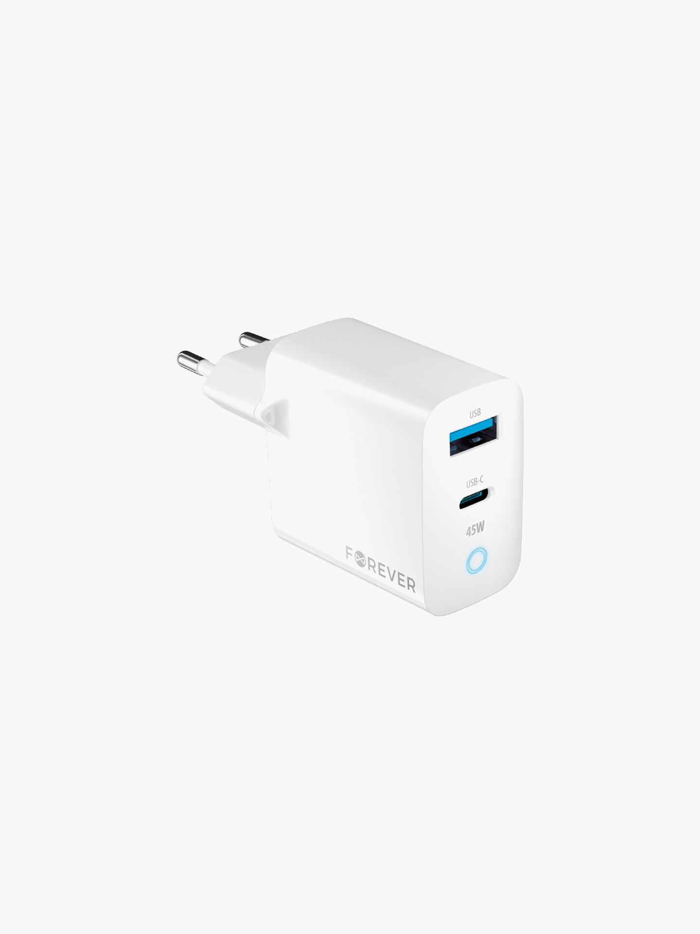Carregador USB-C e USB-A 45W