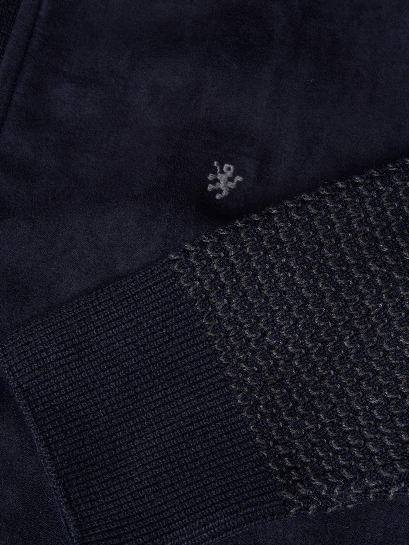 Casaco Combinado de Gola Alta