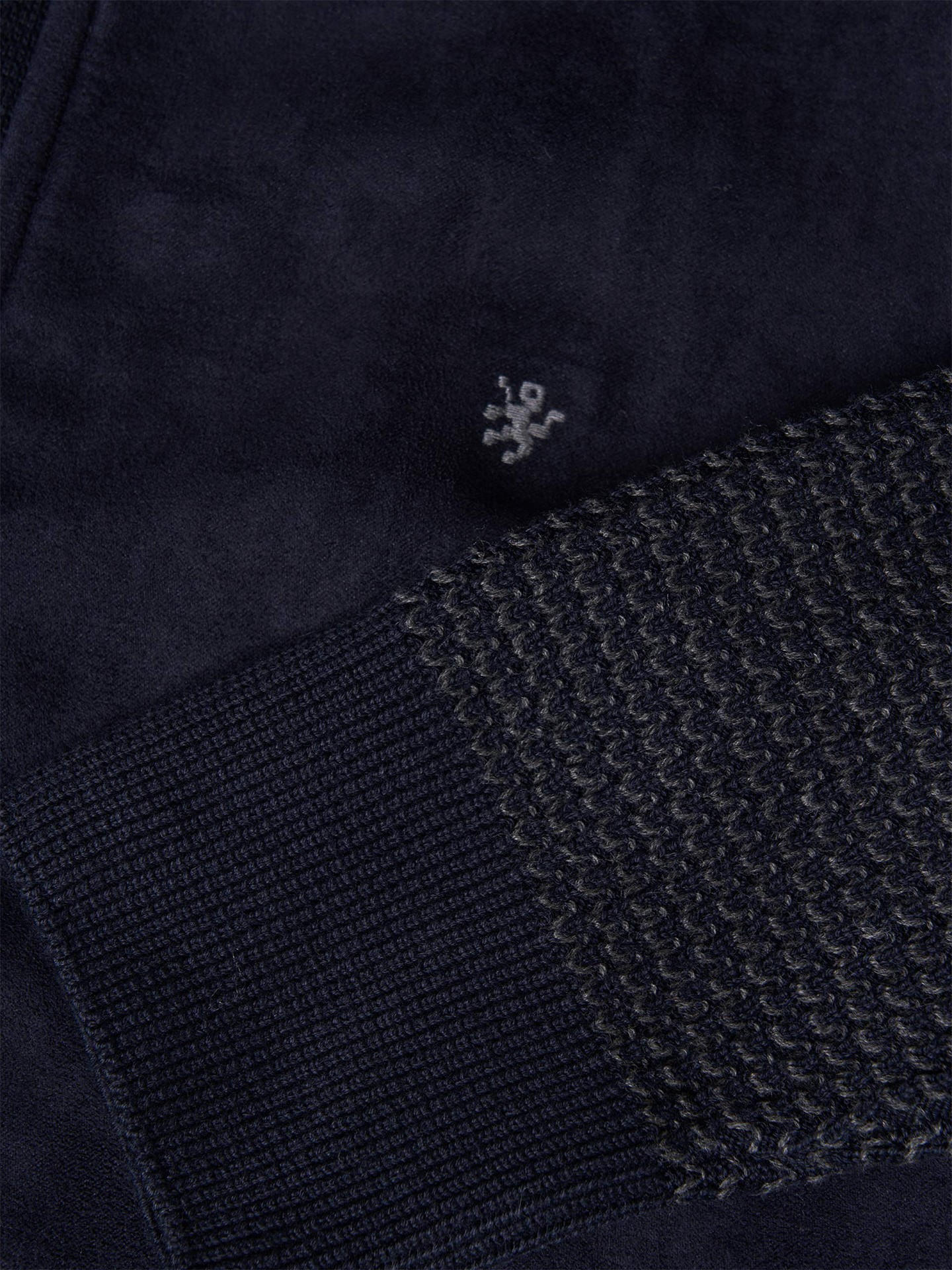 Casaco Combinado de Gola Alta