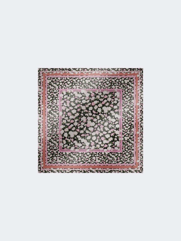 Lenço Quadrado de Seda WKAONESTONEW