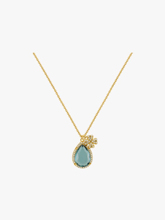Colar Fun Clover and Blue Stone