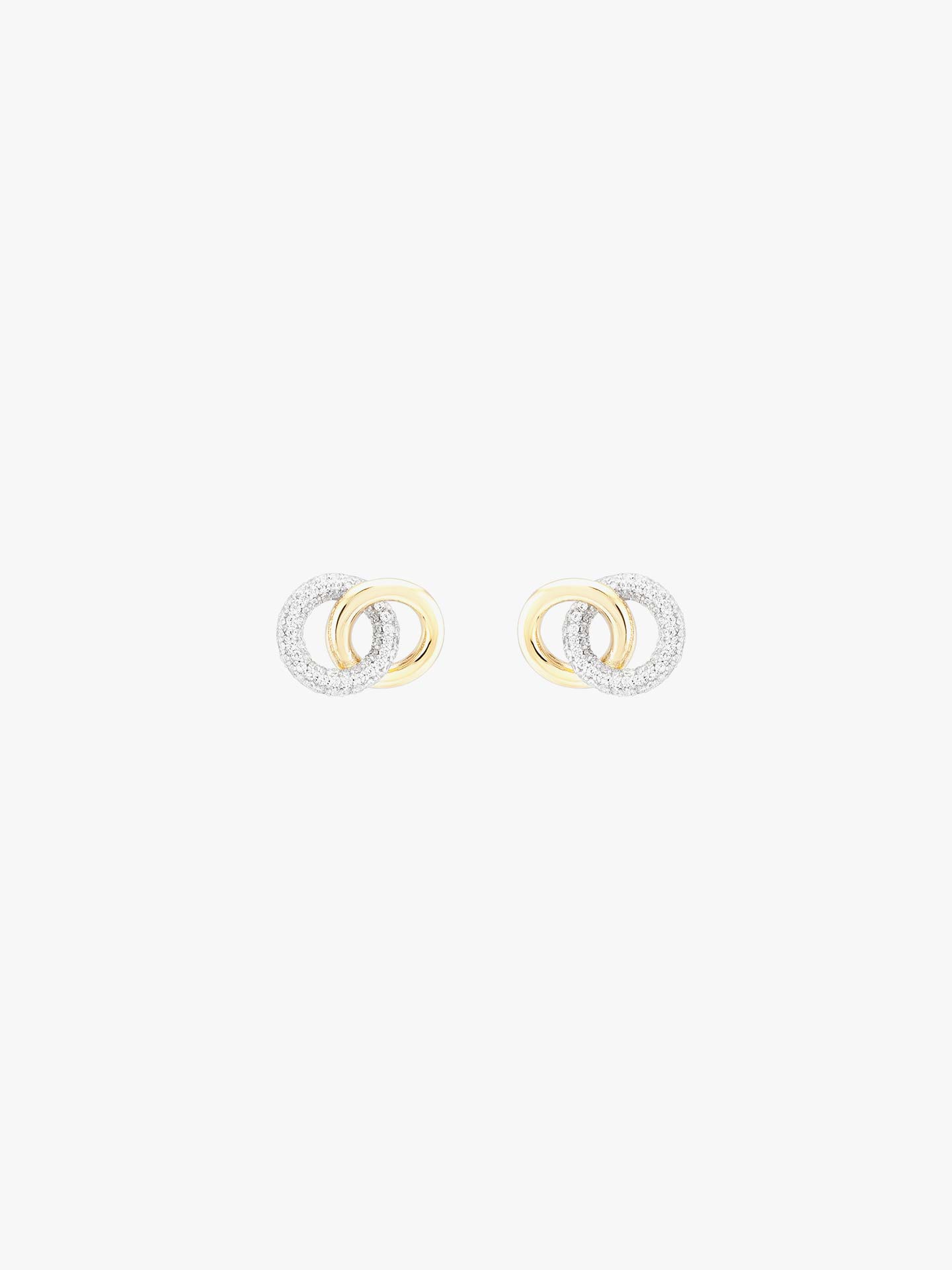 Brincos Classy Two Circles