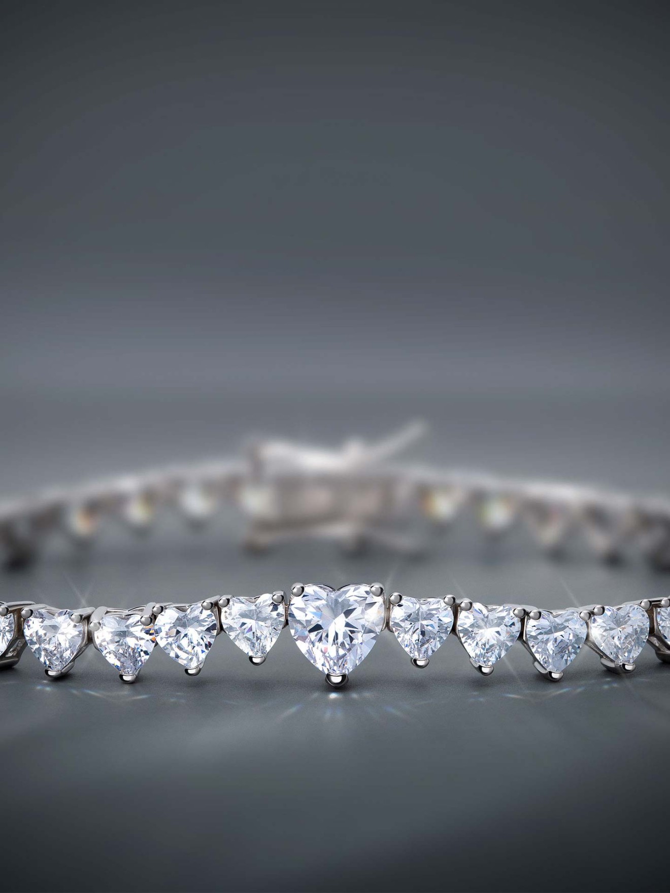 Pulseira Party Tennis Heart