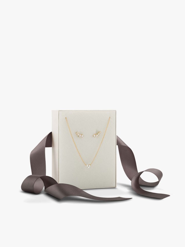 Conjunto Multiple CZ Yellow Golden