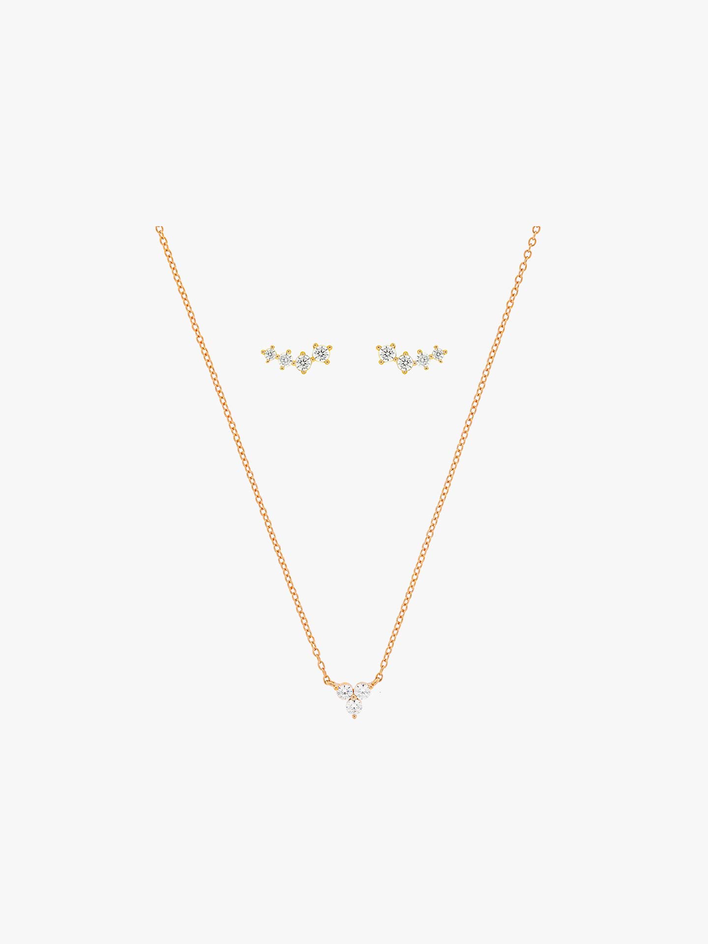 Conjunto Multiple CZ Yellow Golden