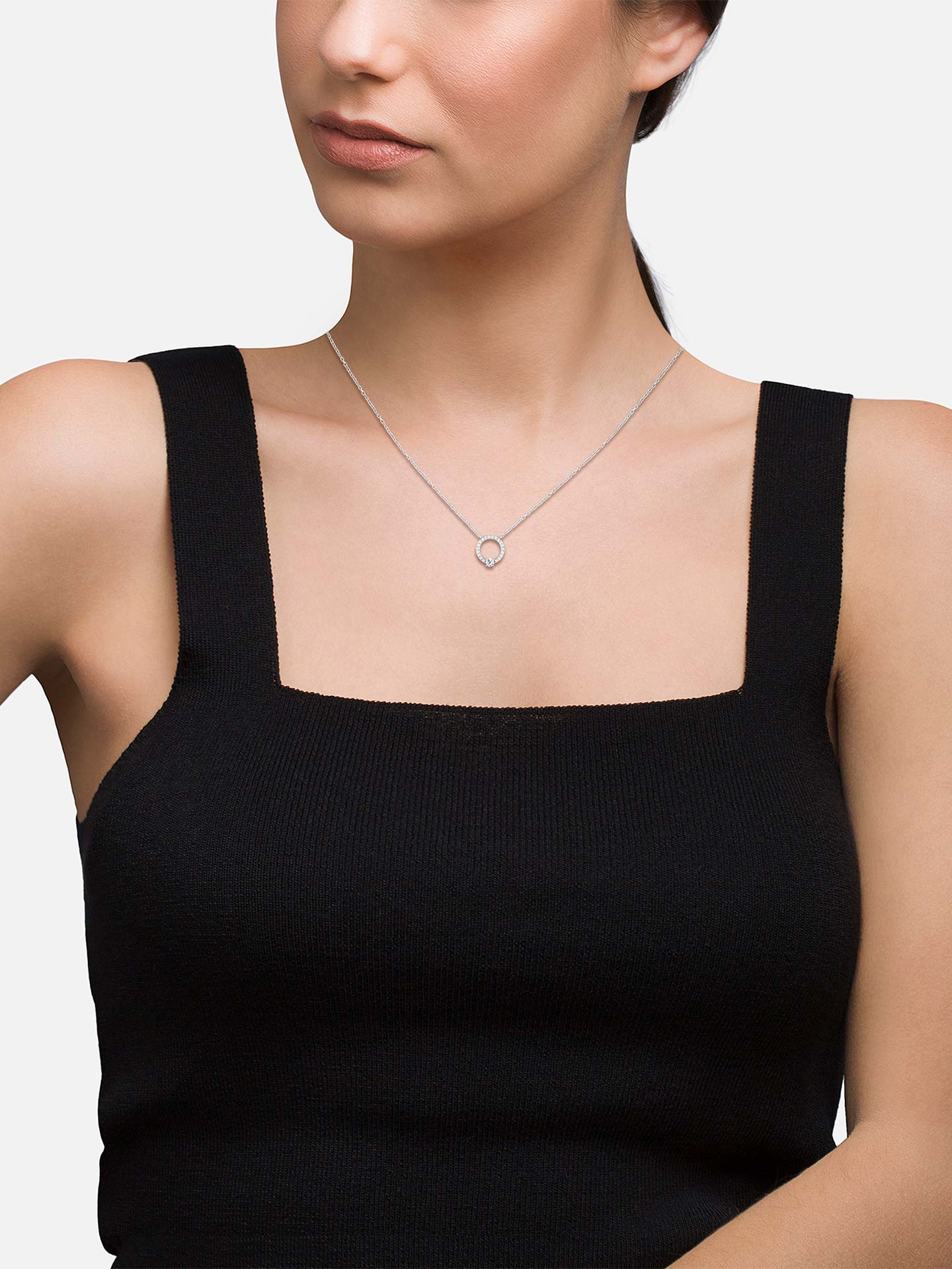 Conjunto Classy Circle Silver