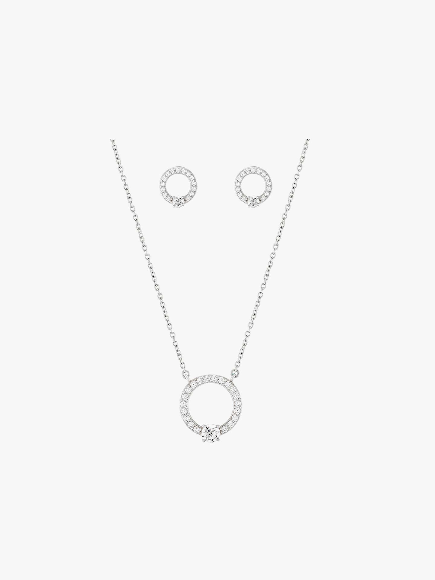 Conjunto Classy Circle Silver