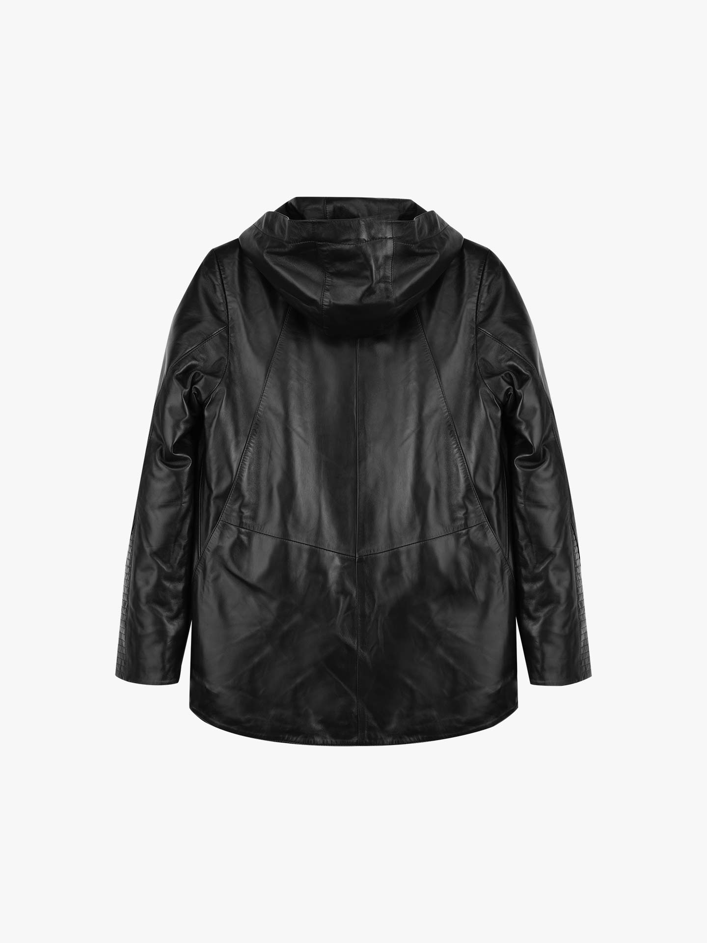 Casaco de Pele com Capuz