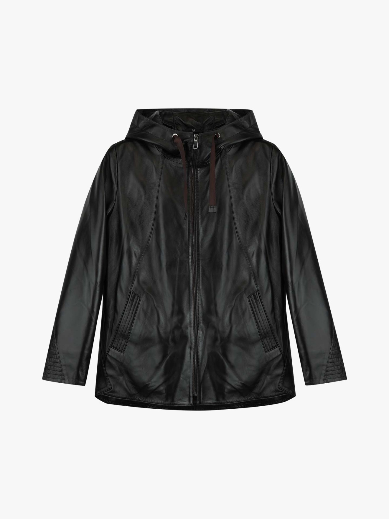 Casaco de Pele com Capuz