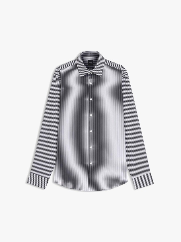Camisa Regular Fit às Riscas