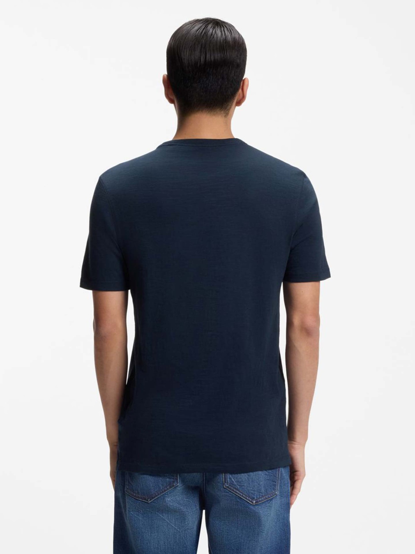 T-shirt de Algod�o Slub com Log�tipo