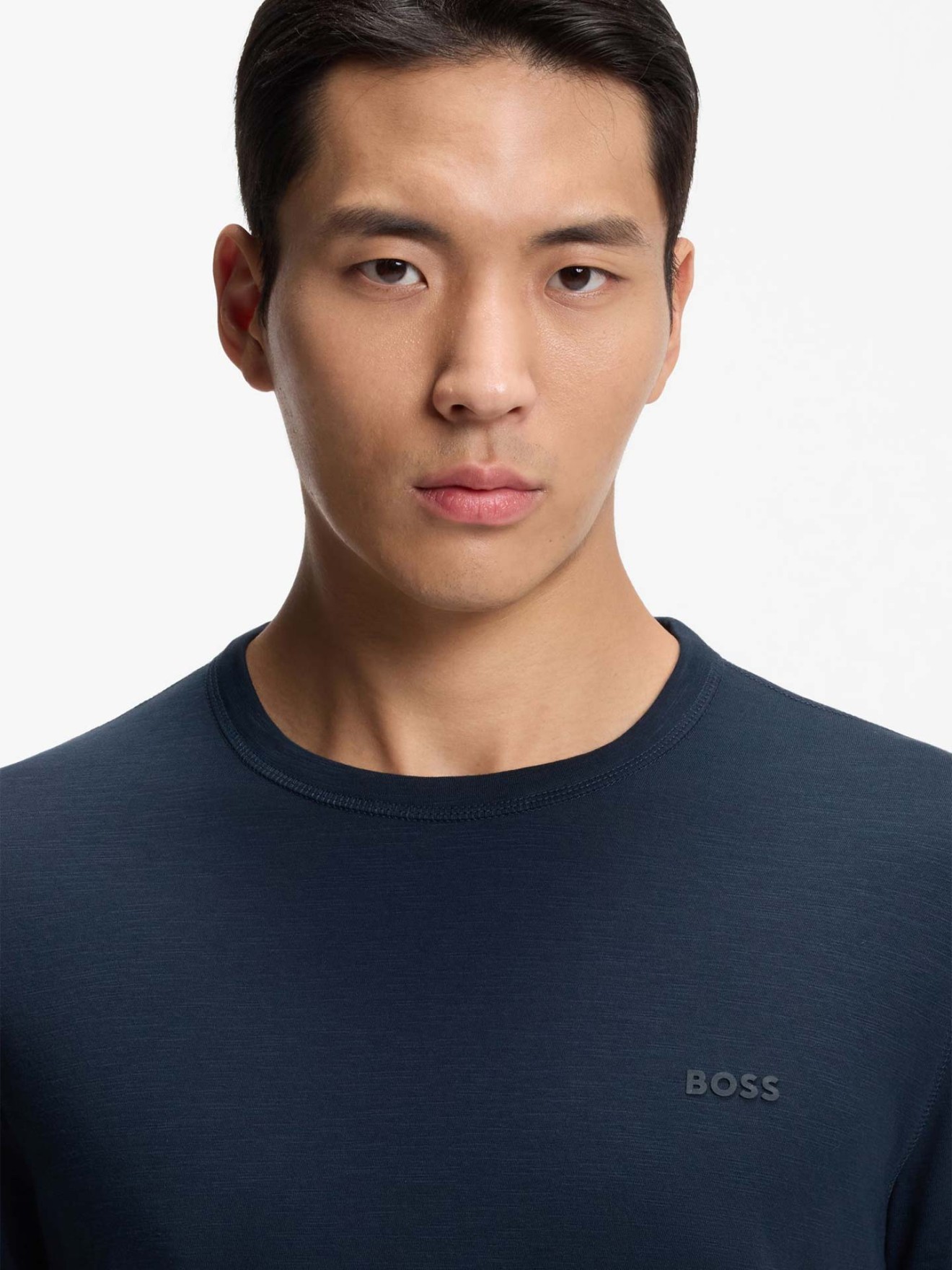 T-shirt de Algod�o Slub com Log�tipo