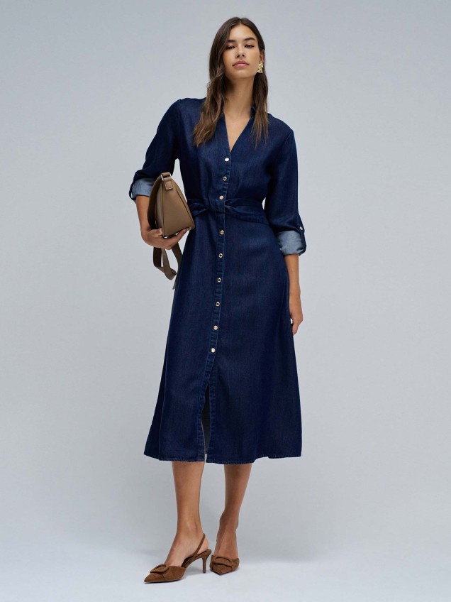 Vestido Camiseiro em Lightdenim