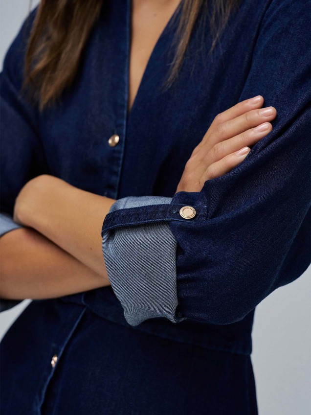 Vestido Camiseiro em Lightdenim